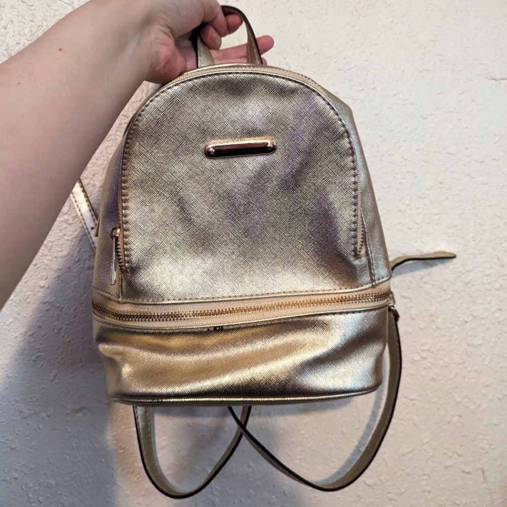 Metallic Mini Backpack - Picture 1 of 11